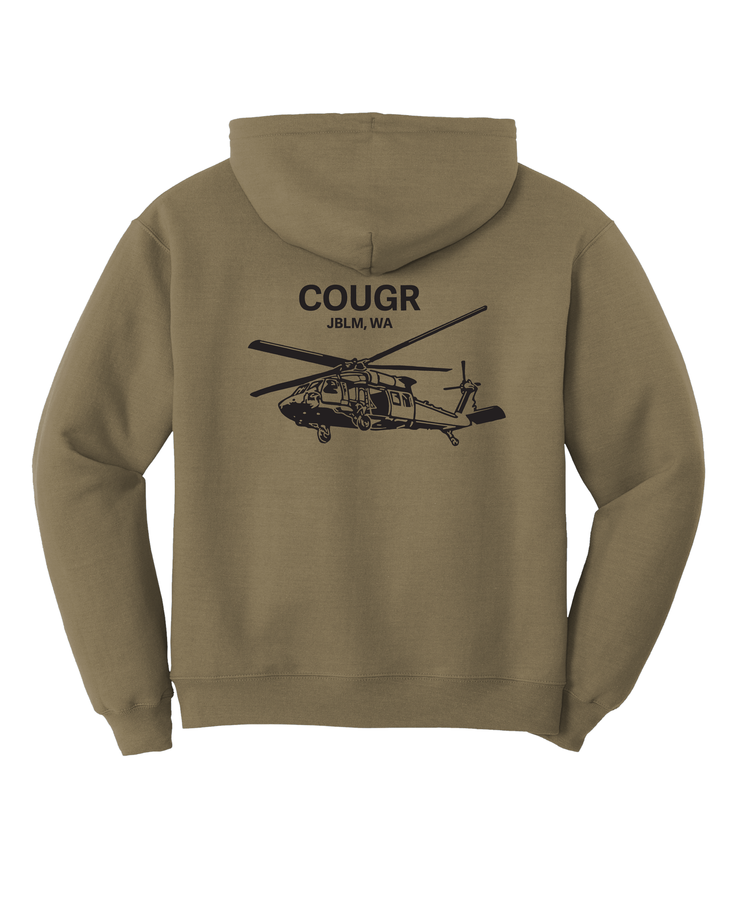 COUGR Hoodies with US Shoulder Flag