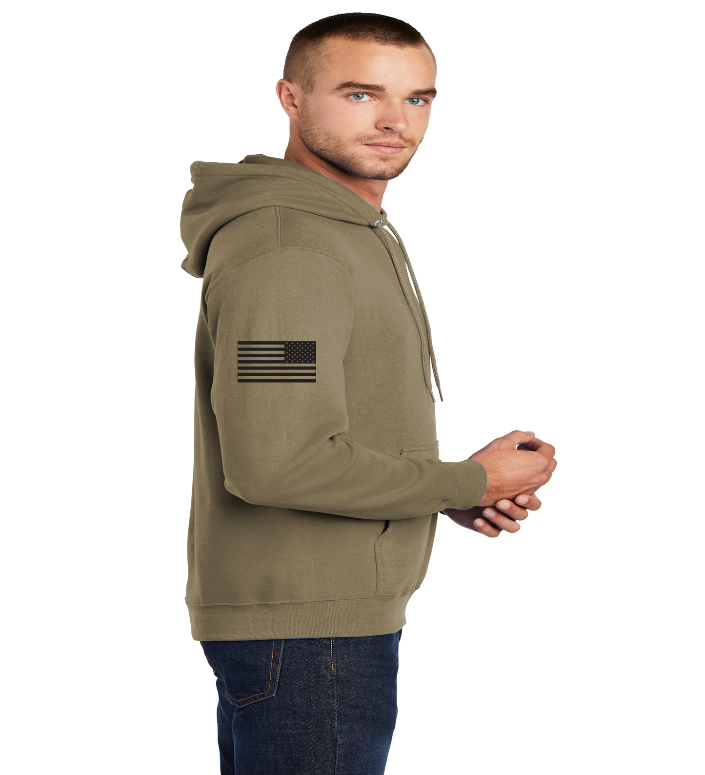 HOOKS Hoodies with US Shoulder Flag