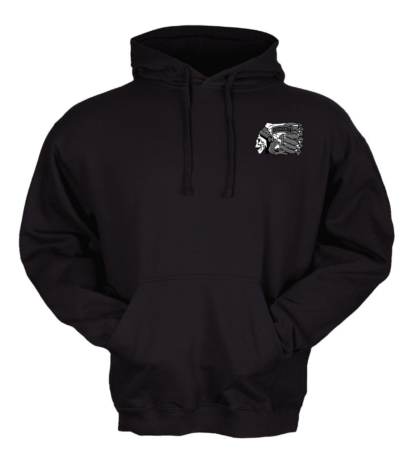 GHOST 1 BLACK HOODIE