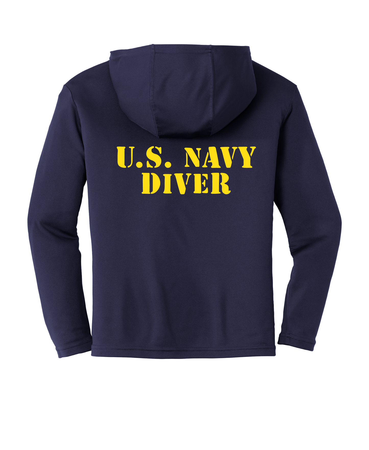 Navy Diver lightweight hooded pullover