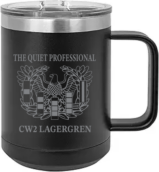 Warrant Coffee Mug 15oz w/ Rank & Name