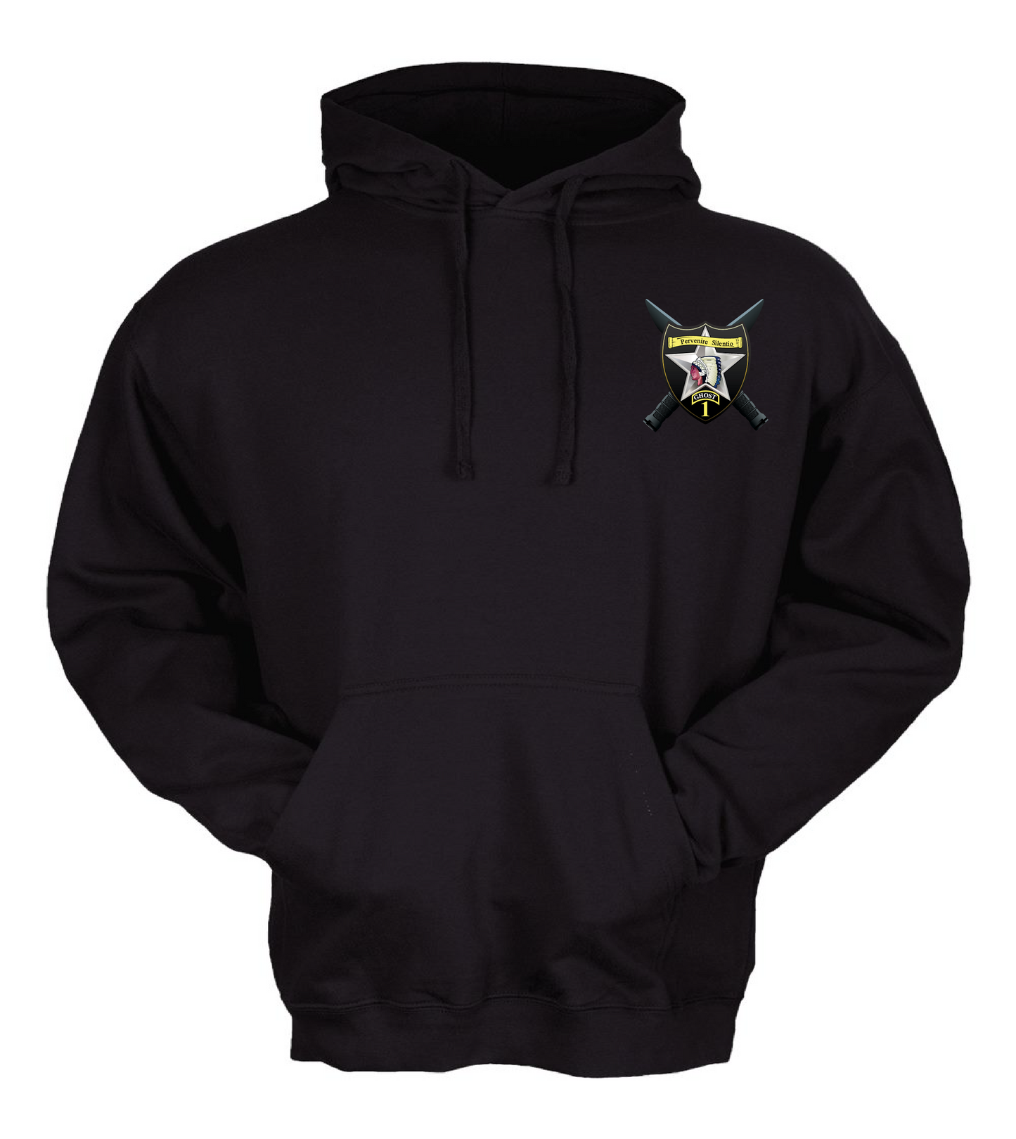 BDE HHC, 1SBCT BLACK HOODIE
