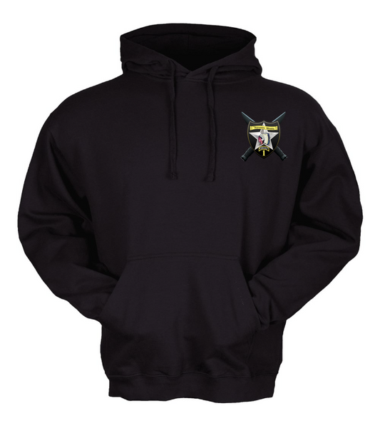 BDE HHC, 1SBCT BLACK HOODIE (With Name Option)
