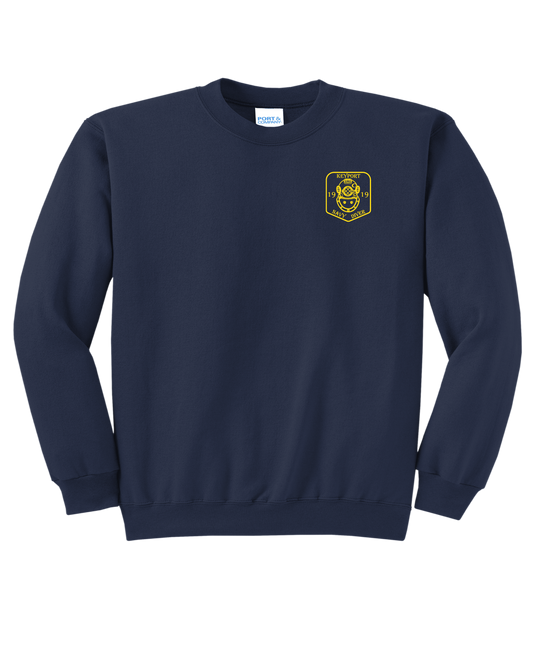 Navy Diver Crew Neck