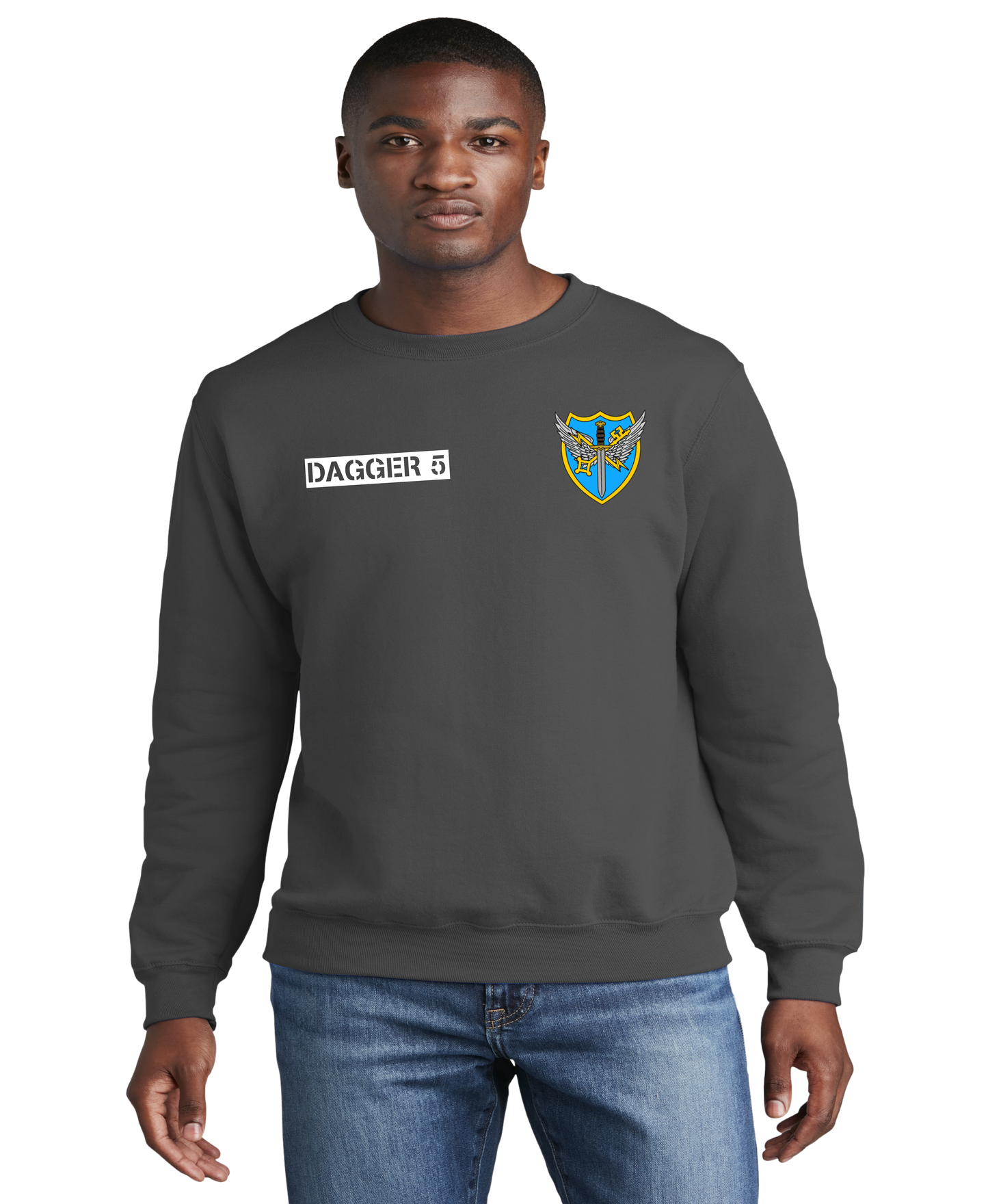 D CO. 23 BEB - GRAY_ CREWNECK