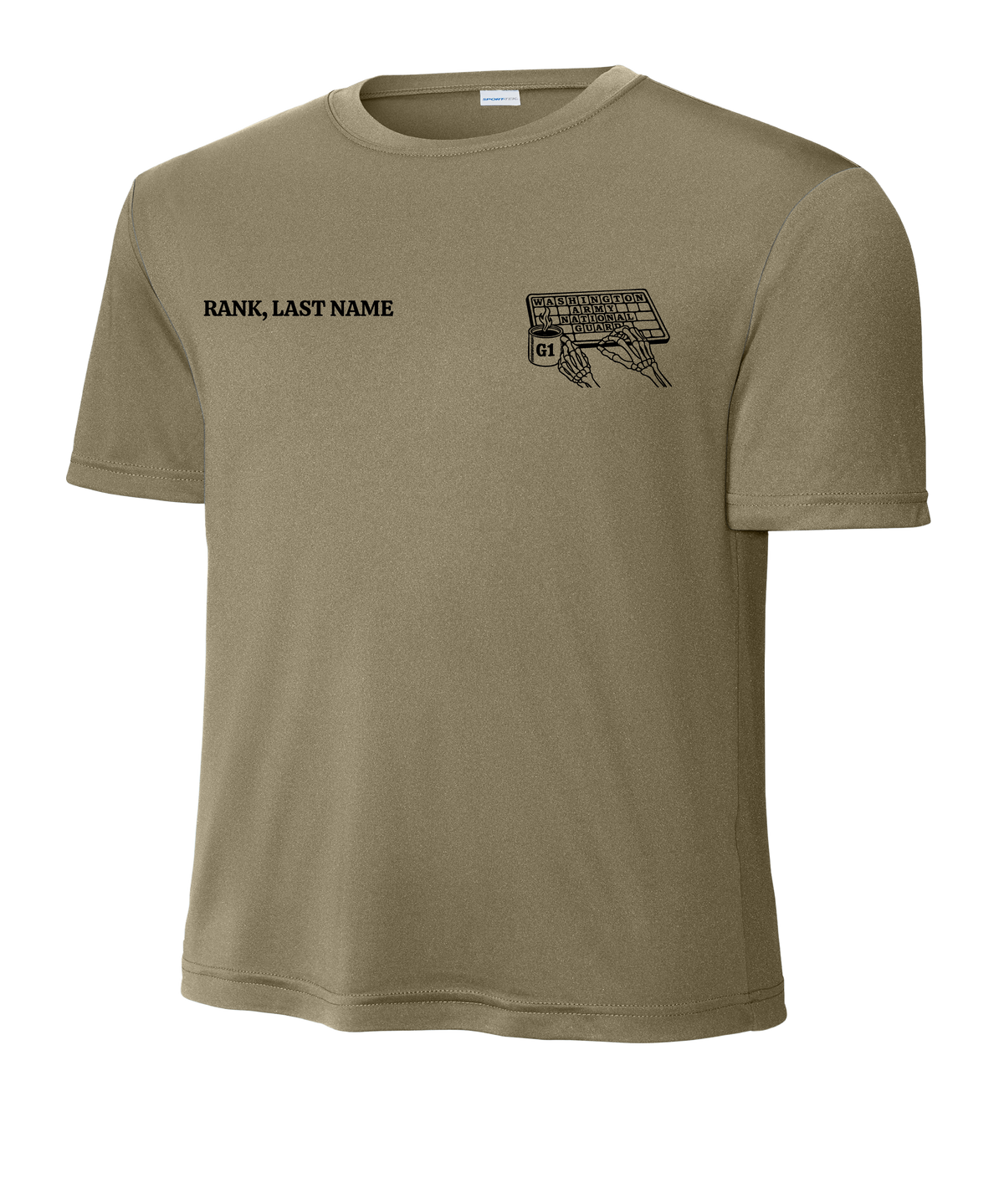 G1 Moister Wicking T-Shirts w/ Name and Rank