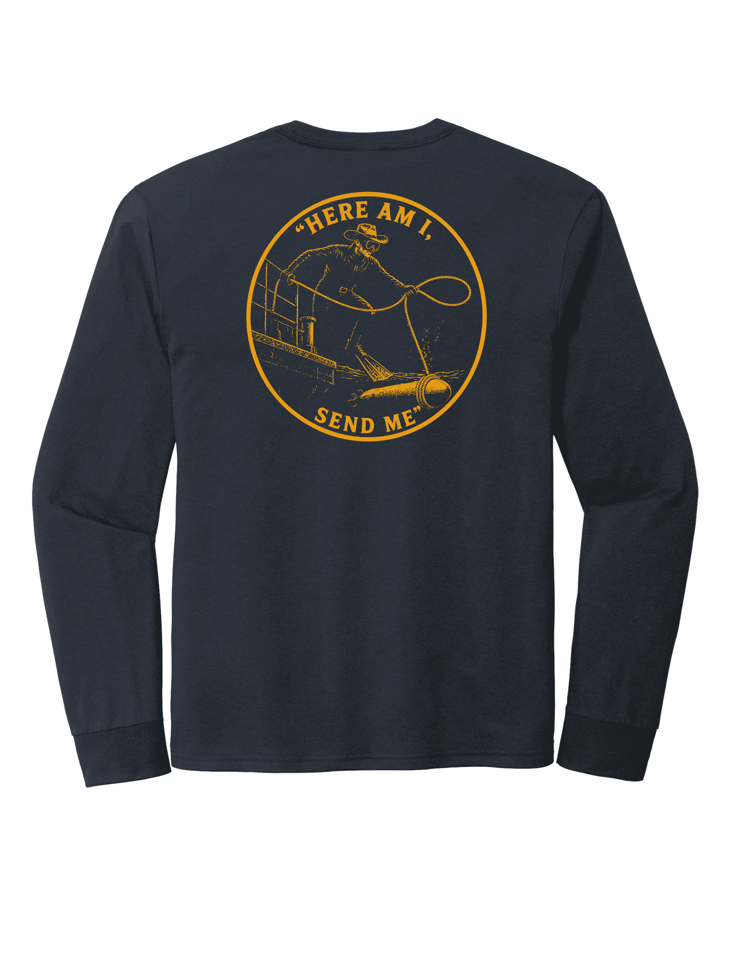 Navy Send Me Long Sleeve