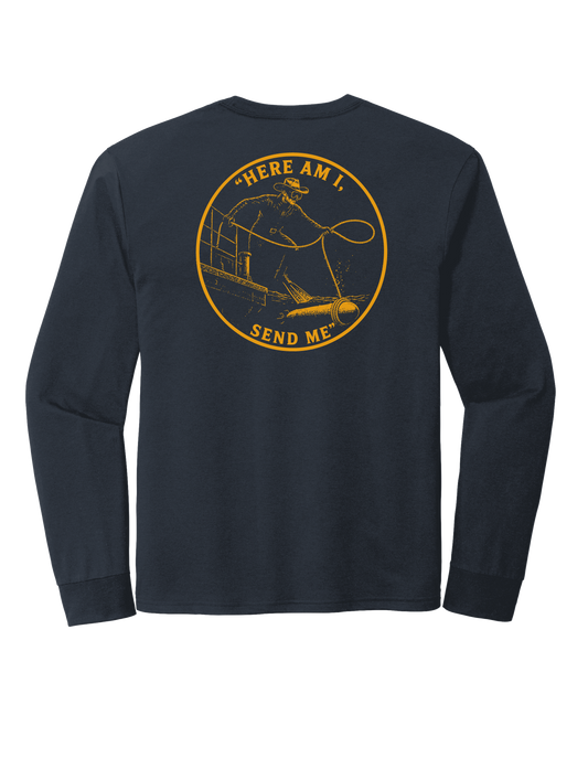 Navy Send Me Long Sleeve