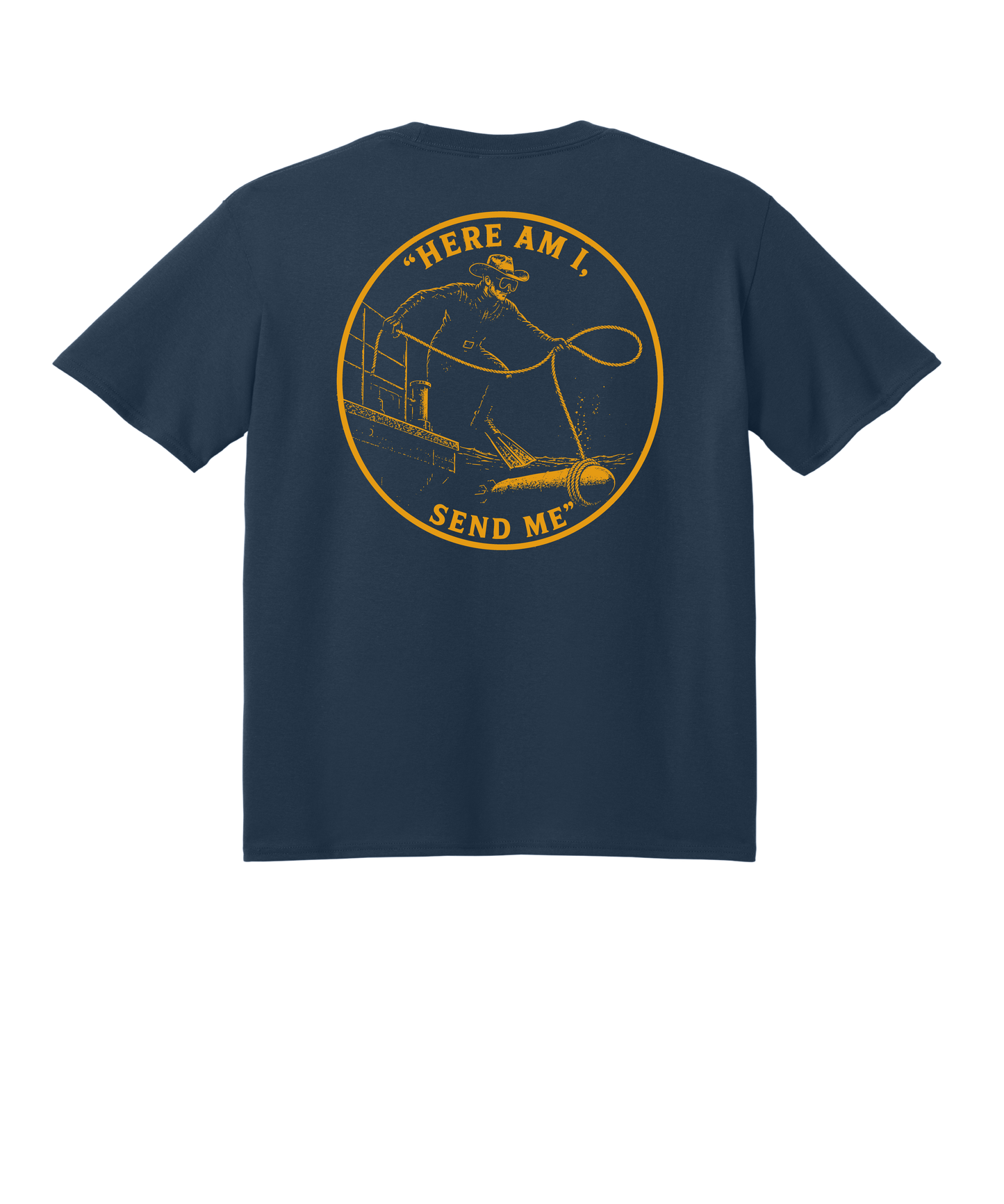 Navy Send Me Cowboy T-Shirt